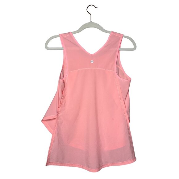 Lululemon Athletica Run Split Singlet Tank Top Size 6 Bleached Coral - Picture 4 of 8